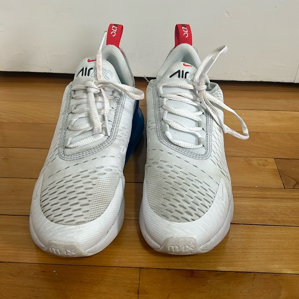 Nike air max 270 blue and white